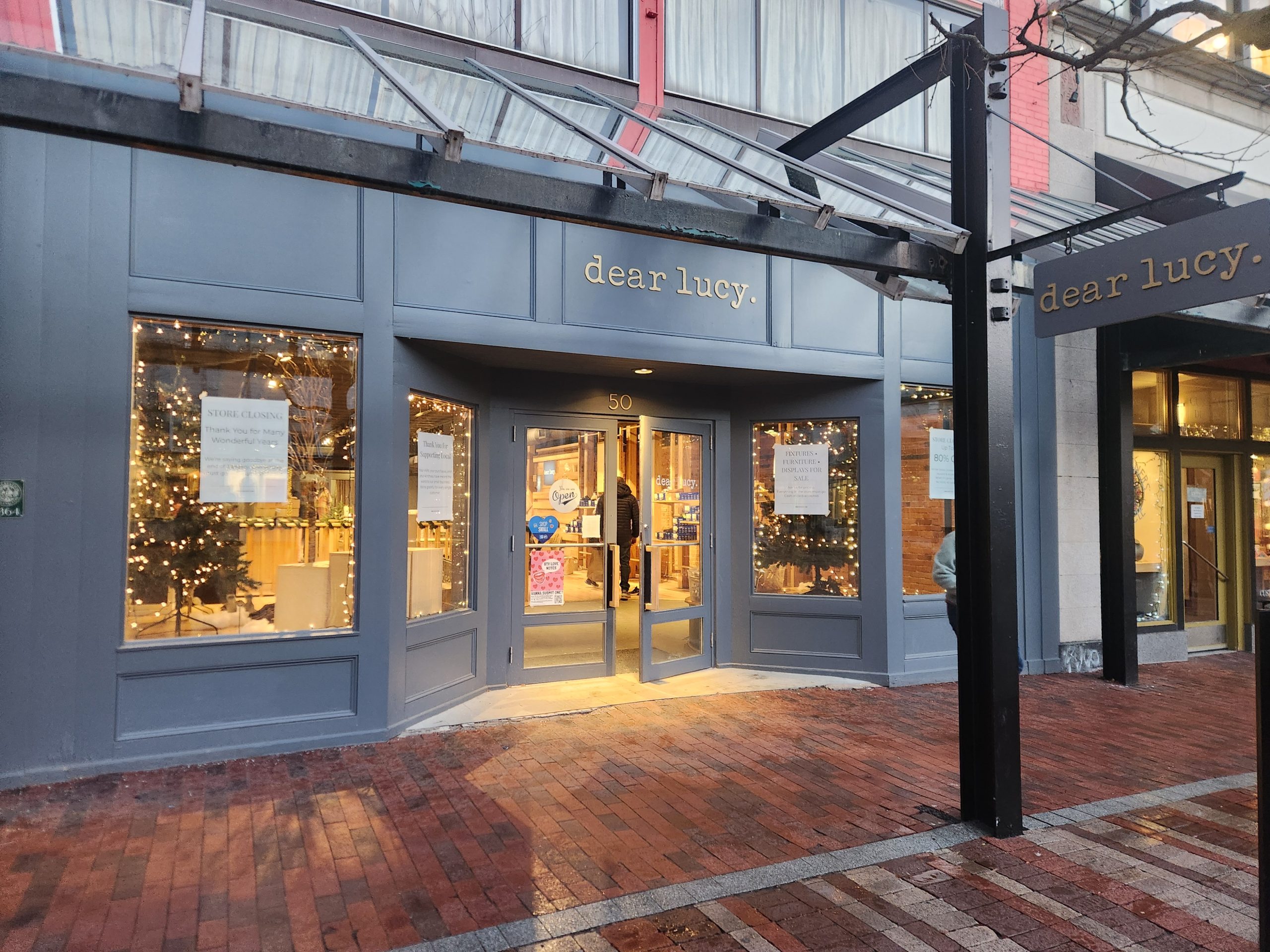 Dear Lucy Announces Closure on Burlington’s Church Street